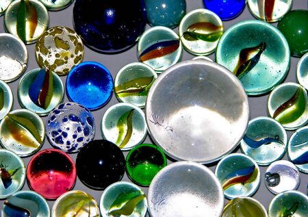glass balls view background.の写真素材