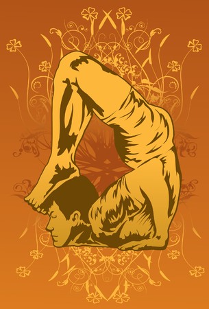 Woman, yoga, poses, posture, exercise, asana, fitness, fit, workout, train, drill, healthy, vigor, の写真素材