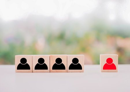 Business team building, Personnel management, Human resource management and Recruitment concept.の写真素材