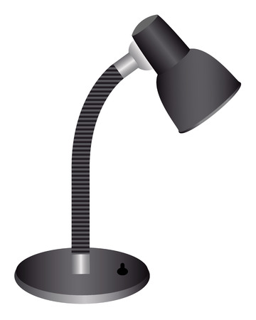 electric lamp for illumination of objects on a white backgroundのイラスト素材