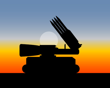 missile launchers for anti-security of territoriesのイラスト素材