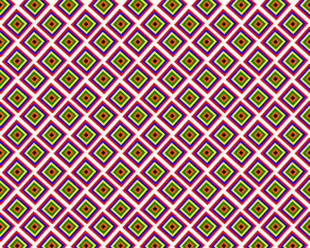Pattern with squares of different colors in a plane on a white backgroundのイラスト素材