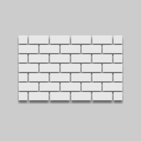 brick wall in light tone on a gray backgroundのイラスト素材