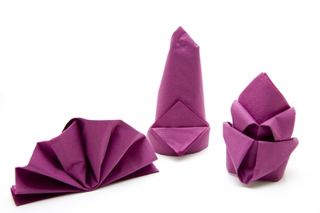 Napkin foldedの写真素材