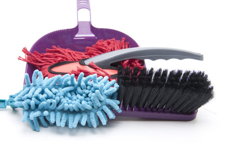 Hand besom and feather duster
