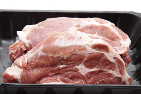 Cutlets in the packagingの写真素材