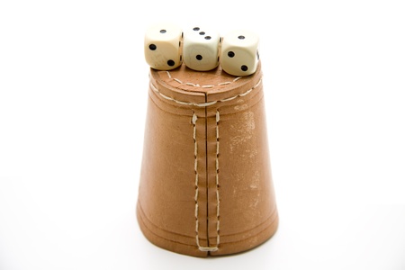 Dice cup の写真素材