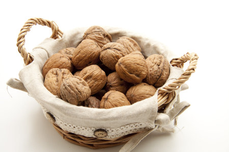 Walnuts in the basket