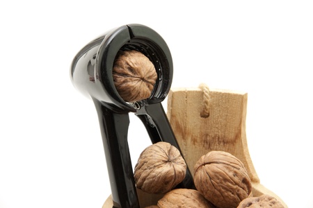 Walnut in the nutcrackerの写真素材