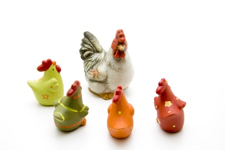Ceramics poultryの写真素材