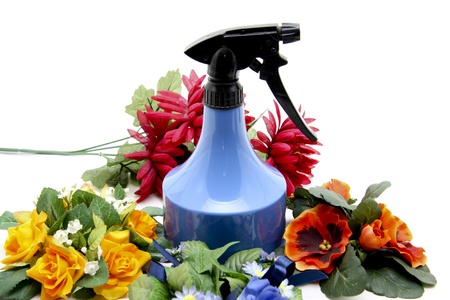 Flowers spray bottleの写真素材