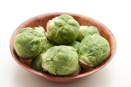 Brussels sprouts in the bowlの写真素材