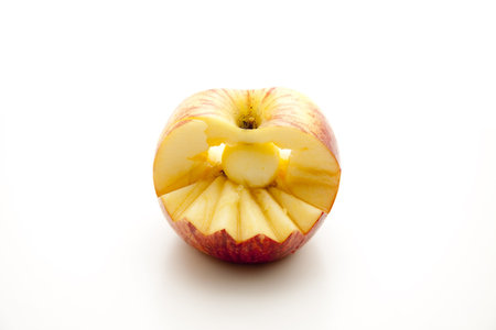 Apple with decoration