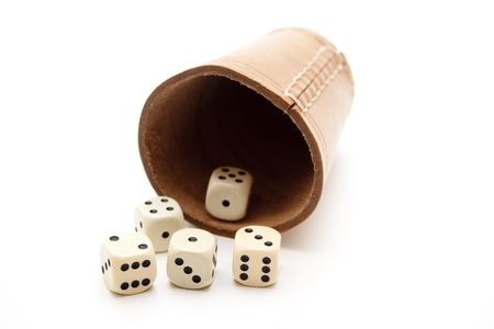 Cubes mug with cubeの写真素材