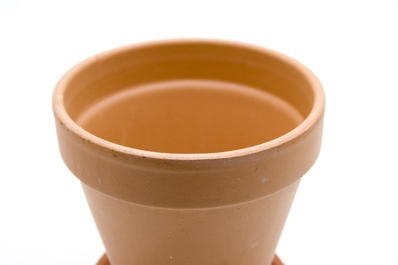 Flowerpot and under plateの写真素材