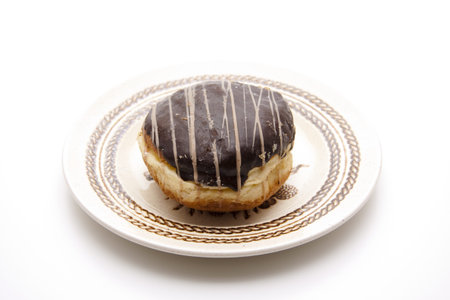 Berliner s donuts with ceramic plate