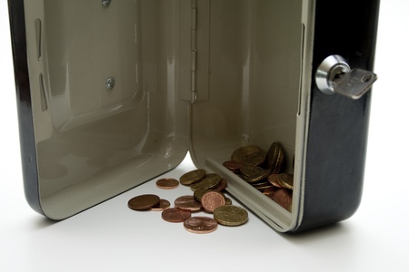 Money cassette with moneyの写真素材