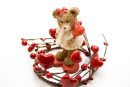 Dear symbol with ceramics bearの写真素材