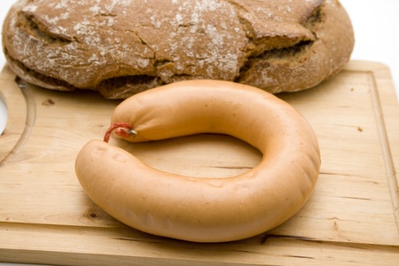  Pork sausage and crust breadの写真素材