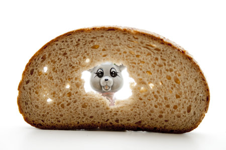 Slice of bread with mouse