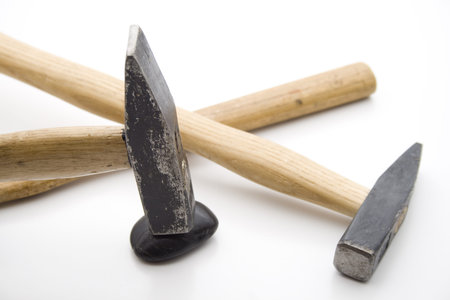  Different hammers with stone