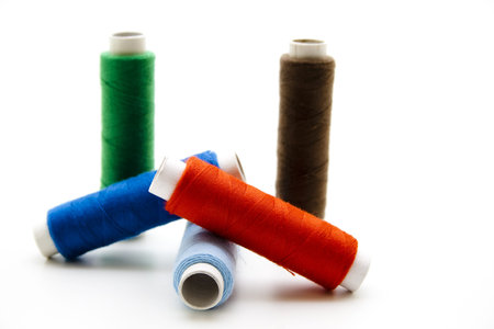  Coloured sewing cotton 