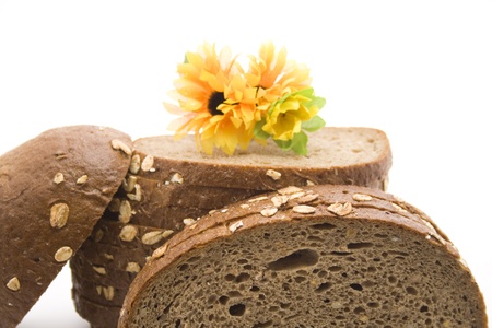  Wholemeal bread with sunflowerの写真素材
