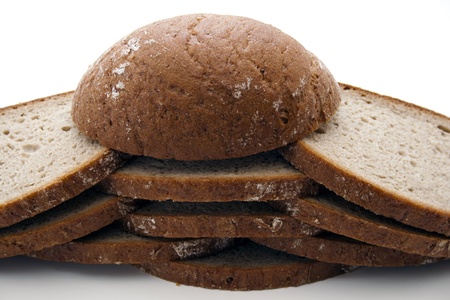 Rye bread cutの写真素材