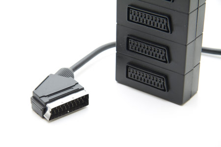 Plug connection with cable