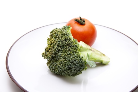   Broccoli with tomatoの写真素材