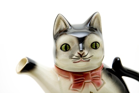 Porcelain catの写真素材