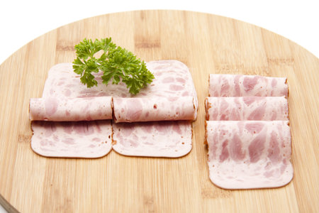Ham sausage with parsley