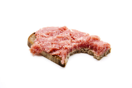 Rye bread with meat spread