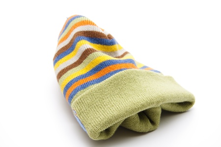 Knitted woollen capの写真素材