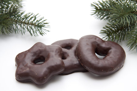 Christmas cake with fir branch