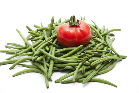 Green beans and tomato