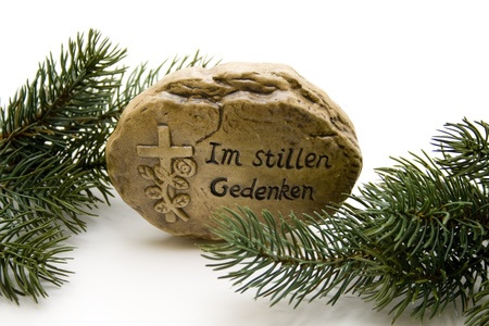 Thinking stoneの写真素材