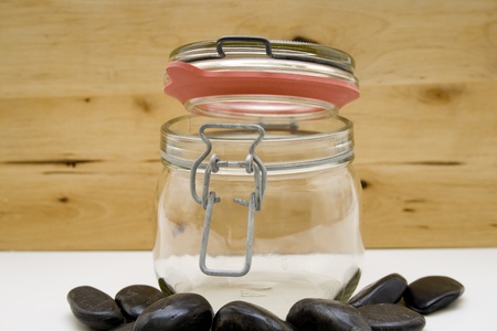 Preserve glass with stonesの写真素材