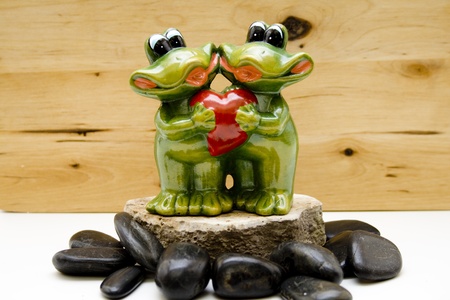 Frog pairの写真素材