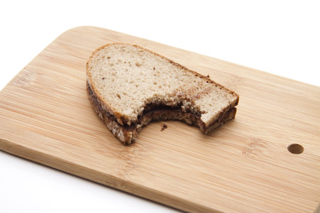 Rye bread with chocolate cream