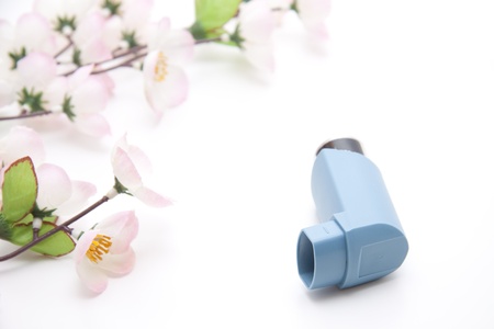 Asthma sprayの写真素材