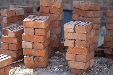 Red bricksの写真素材