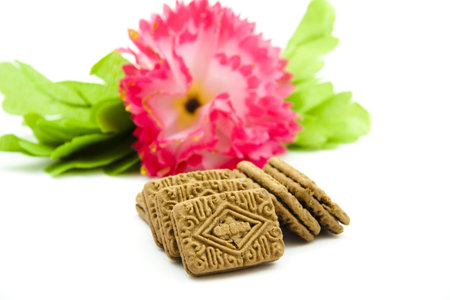 Biscuits with flower blossom