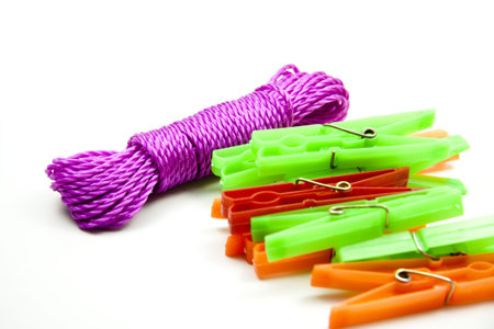 ´Clothes pegs with clothes line