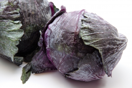 Fresh red cabbage の写真素材