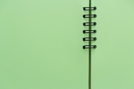 Binding of notepad on a springの写真素材