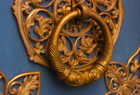 close up of forged element vintage fenceの写真素材