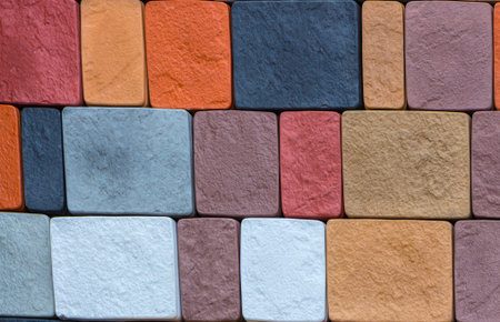 A sample of concrete paving slab for laying tracks.