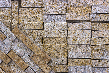 Modern Multi Color Stone, slate travertine sandstone Wall used for Backgroundの写真素材