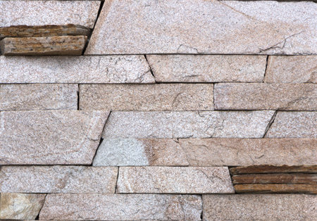 Modern Multi Color Stone Wall used for Background